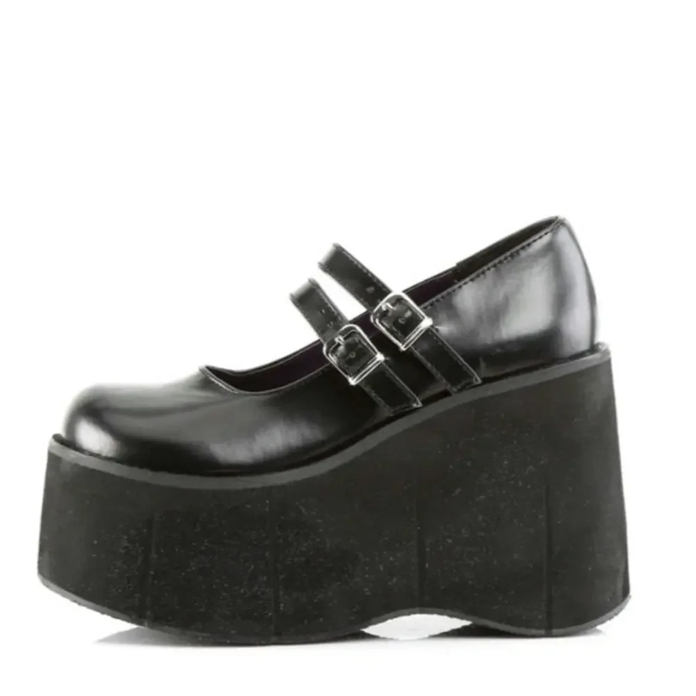 Platform Mary Jane Double Strap Shoes
